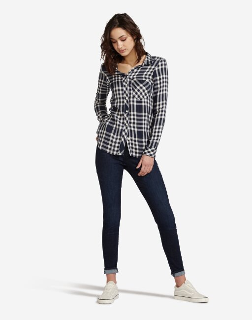 Рубашка женская Wrangler Navy W5239SL35 Рубашка женская Wrangler Navy W5239SL35