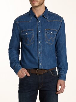 Рубашка мужская джинсовая Wrangler Рубашка мужская джинсовая Wrangler